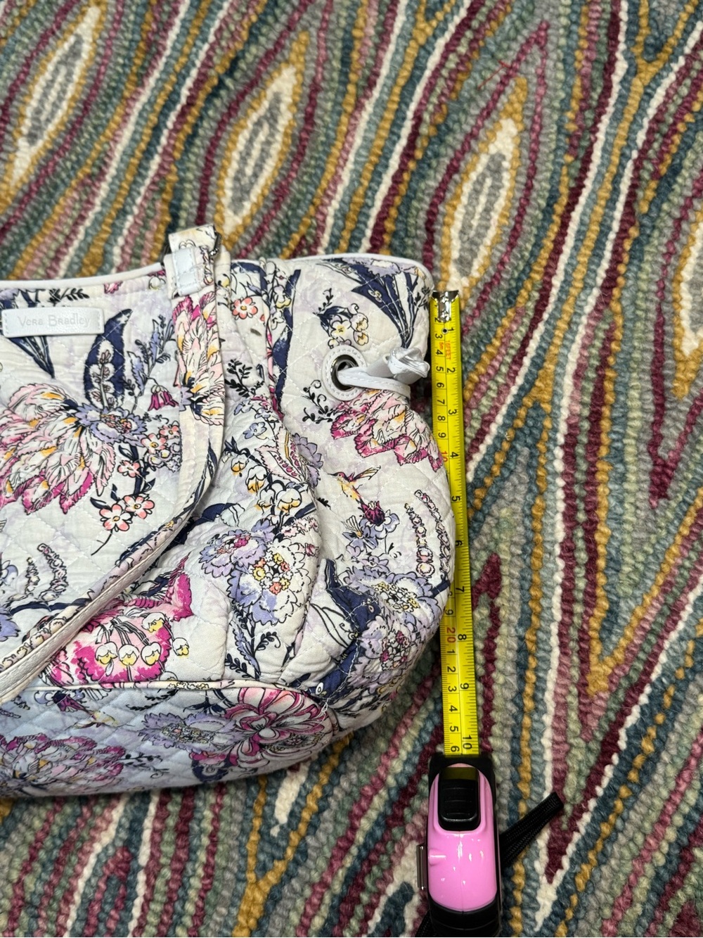 Vera Bradley Cream Quilted Floral Tote - Picture 7 of 7